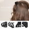 9 pcs 4cm Clear Octopus Claw Clips Medium Small Strong Grip Plastic Hair Clips for Women and Girls White Thin to Thick Hair, Holder Small Pony or Half Bun.