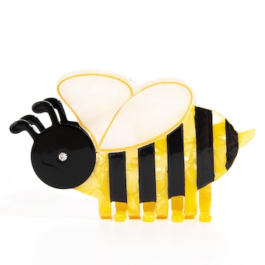 Hair Claw Clips,Fun Animals Hair Clip, Acetate Claw Clips, 4" Medium Claw Clips for Women, Hair Accessorie (Honeybee)