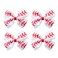 4PC Baseball Hair Bow Clips for Baby Girls Women 4 Inch White Softball Cheer Hair Accessories