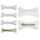 6PC Bone Hair Clips White Bone Barrettes, Halloween Costume Accessories Hairpins Cosplay