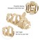 ANBALA Matte Flower Hair Accessories - 4PCS Large Plumeria Hawaiian Hair Clips with Strong Hold for Women, Non-Slip and Cute