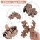 ANBALA Flower Hair Accessories: 4PCS Matte Plumeria Hair Claws, Strong Hold Clips for Women and Girls