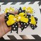4PCS Bee Hair Clips, Cute Hair Bows Clips Dot Bow Hair Clips Honey Bee Hair Clips Alligator Hair Pins Barrettes Hair Accessories for Girls Women