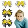 4PCS Bee Hair Clips, Cute Hair Bows Clips Dot Bow Hair Clips Honey Bee Hair Clips Alligator Hair Pins Barrettes Hair Accessories for Girls Women