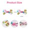4Pcs Easter Egg Hair Bows Baby Toddler Girls Ribbon Alligator Clips Cute Hair Accessories