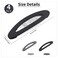 4PCS Large Snap Hair Clips for Women, Snap Hair Barrettes for Girls, Matte Snap Clips for Hair, Hair Pins for Girls, Medium Barrettes Hair Accessories (3.5Inch,Black&amp;Grey)