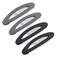 4PCS Large Snap Hair Clips for Women, Snap Hair Barrettes for Girls, Matte Snap Clips for Hair, Hair Pins for Girls, Medium Barrettes Hair Accessories (3.5Inch,Black&amp;Grey)