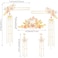 5 Pcs Flower Chinese Tassel Hair Stick Crystal Pearl Hanfu Hair Pins Classical Floral Bride Wedding Accessories for Women