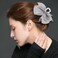 Mesh Tulle Hair Accessories - 5 Pcs Large Chiffon Bowknot Ponytail Claws and Hair Clips for Thick or Thin Hair