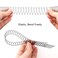 TCOTBE 5 Pcs U Shape Hair Styling Accessories - Wavy Combs, U Pin Clips, Metal Wire Combs, Mini Bangs Holders for Updo Styling, Hair Finishing Fixers, and Invisible Hairstyles for Girls and Women