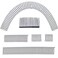 TCOTBE 5 Pcs U Shape Hair Styling Accessories - Wavy Combs, U Pin Clips, Metal Wire Combs, Mini Bangs Holders for Updo Styling, Hair Finishing Fixers, and Invisible Hairstyles for Girls and Women