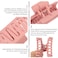 Ahoney 5 Pack Cute Pink Hair Clips 3.4-4.3 Inch Jaw Clips for Hair Big Hair Clamp Butterfly Flower Pink Hair Accessories for Women Non Slip Hair Styling for Girls