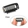 50 Pcs Hair Extension Clips 32mm 9-teeth Wig Clips Metal Snap Hair Clips with Rubber Silicone Back for Wigs Hairpiece Accessories DIY Clips (Black)
