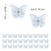 50 PCS Mini Butterfly Hair Clips Small Hair Claw Clips Beautiful Butterfly Hair Jaw Clips Strong Grip Clear Hair Clips Clear Butterfly Hair Clips Cute Y2K Hair Accessories for Girls and Women