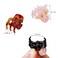50 PCS Mini Hair Claw Clips， Bangs Strong Grip Multifunction Clamp Clips. (Black + Transparent white + brown)
