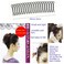 4pcs Hair Finishing Fixer Comb, No Pressure on The Scalp and Hair Root - Invisible Hair Pin Hair Bangs Clips Accessories for Women &amp; Girls Hairstyle,For Face Washing, Shower, Facial Mask, Makeup
