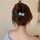 5PCS Elegant Flowers French Hair Pin Non-slip Hair Clip Banana Clip Frosted French Barrettes Jaw Hair Clips Ponytail Holder Hair Accessories for Thick Hair
