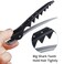 GLAMFIELDS 6 Pack Professional Plastic Shark Hair Clips for Styling and Sectioning - Durable Shark Hair Clip with Non-slip grip &amp; Wide Big Teeth for Easy Styling Thick/Thin