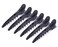 GLAMFIELDS 6 Pack Professional Plastic Shark Hair Clips for Styling and Sectioning - Durable Shark Hair Clip with Non-slip grip &amp; Wide Big Teeth for Easy Styling Thick/Thin