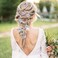 6 Pieces Bridal Flower Wedding Hair Pins Crystal Pearl Hair Pins Clips Headpiece Gold Wedding Hair Accessories Jewelry with Rhinestone for Brides Bridesmaids Women Girls Updo (Special Cream Blue)