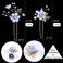 6 Pieces Bridal Flower Wedding Hair Pins Crystal Pearl Hair Pins Clips Headpiece Gold Wedding Hair Accessories Jewelry with Rhinestone for Brides Bridesmaids Women Girls Updo (Special Cream Blue)