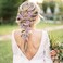 6 Pcs Bridal Flower Wedding Hair Pins Crystal Pearl Hair Pins Clips Headpiece Gold Wedding Hair Accessories Jewelry with Rhinestone for Brides Bridesmaids Women Girls Updo (Romantic Lilac Purple)