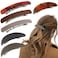 6 PCS Hair Barrettes for Women Ladies Large French Barrettes Matte Spring Hair Clip Accessories Classic Tortoise Shell Hair Clips for Thin Fine Hair Flat Hair Pins Automatic Hair Clips