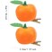 6 PCS Orange Hair Clips, Realistic Fruit Hair Clips for Women Girls, Cute Hairpin Hair Barrettes, Hair Accessories, Modern Design, Acrylic Material, 6 Count