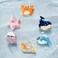 6PCS Sea Animals Small Hair Claw Clips for Women Girls Mini Ocean Hair Clip Hair Accessories with Sturdy Grip White Elephant Gifts