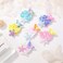 6Pcs Mermaid Hair Clips for Girls, Glitter Sequin Starfish Shell Alligator Barrettes Hairpins for Kids Toddler Girls Sparkly Hair Accessories