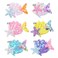 6Pcs Mermaid Hair Clips for Girls, Glitter Sequin Starfish Shell Alligator Barrettes Hairpins for Kids Toddler Girls Sparkly Hair Accessories
