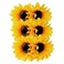 6Pcs 3.9 Lady Girls Sunflower Hair Alligator Clips Hairpin Hair Clamp Hair Styling Accessories for Party Beach Vacation Wedding Bridal Barrettes (Yellow)