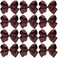 Large Boutique Hair Bows 6 Inch Cheerleading Cheerleader Cheer Bow Alligator Clips(Brown)