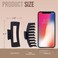 Black Hair Clips for Women -8 Pack 4.3 Inch Large Hair Claw Clips for Women Thin Thick Curly Hair, Big Matte Banana Clips,Strong Hold jaw clips