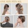 Clear Hair Clips for Women -8 Pack 4.3 Inch Large Hair Claw Clips for Women Thin Thick Curly Hair, Big Matte Banana Clips,Strong Hold jaw clips