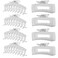 Clear Hair Clips for Women -8 Pack 4.3 Inch Large Hair Claw Clips for Women Thin Thick Curly Hair, Big Matte Banana Clips,Strong Hold jaw clips