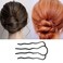 8 Piece Metal Hair Fork Clip Hair Side Combs Hair Pins Buns Updo U-Shape French Twist Hair Styling Tool Accessories for Women and Girls Christmas