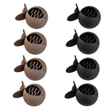 8PCS Small Fish Hair Claw Clips,Korean Style Round Hair,Matte No-Slip Clips,Fixed Hairpin Shark Hair Clips,Clamp High Ponytail Hair Claw Clip For Women Girls Thick Thin Hair Accessories