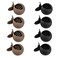 8PCS Small Fish Hair Claw Clips,Korean Style Round Hair,Matte No-Slip Clips,Fixed Hairpin Shark Hair Clips,Clamp High Ponytail Hair Claw Clip For Women Girls Thick Thin Hair Accessories