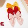DED 9 PCS 6" Large Velvet Hair Bows Fable Bow Clips for Toddlers Girls, Handmade Big Bows Hair Accessories for Baby Girls Teen Kids Women