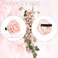 6PCS Pink Flower Hair Clips Small Satin Rose Hair Pins Elegant Hair Flowers Claw Clip Pink Floral Decoratives Wedding Hair Accessories for Women Girls