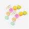Colorful Y2K Hair Claws, Jaw Clamps and Clips - Smile Face Accessories for Girls' Summer Beach