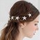 Personalized Fashion Hair Accessories Headdress U-clip Starfish Bride Hair Insert Dish Hair Device U-pin Rhinestone Alloy Hairpin Set (6 PCS)