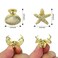 YISSION 12PCS Metal Hair Clips Small Starfish Hair Clip Shell Claw Clip Mermaid Hair Accessories for Girls Women Beach Party