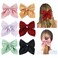 inSowni 6 Pack Solid Ponytail Big Bow Alligator Hair Clips Duckbill Barrettes Hair Bows Accessories for Women Girls Teens