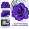 inSowni 9 Pack 10cm/4" Purple Mexican Rose Flower Alligator Duckbill Hair Clips Barrettes Brooches Wedding Party Prom Floral Hair Pins Accessories for Women Girls