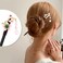 inSowni 8 Pieces Decorative Retro Asian Japanese Chinese Traditional Hanfu Wooden Hair Sticks with Flower Bead Pendants Floral Hair Pins Forks Chopsticks Bun Updo Holders Headpieces for Women Girls