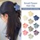 inSowni 20 Pack/10 Pairs Cute 4cm/1.6" Small Plastic Flower Hair Claws Clips Barrettes Clamps Nonslip Strong Hold Hair Accessories for Women Girls Teens Kids Thin Hair