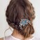 inSowni 6 Pack Luxury Glitter Sparkly Jeweled Gems Rhinestones Decorative Gold Metal Hair Side Combs Slides with Teeth Hair Bun Clips Updo Accessories Crystal Flower Hair Pin Barrettes for Women Girls