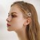 Crystal Hair Clip Gold Hair Barrette One word Clip Rhinestones Love Hair Pin Hollow Out Heart Headpieces Decorative Hair Pins Headwear Bride Hair Accessories for Women and Girls(Love)